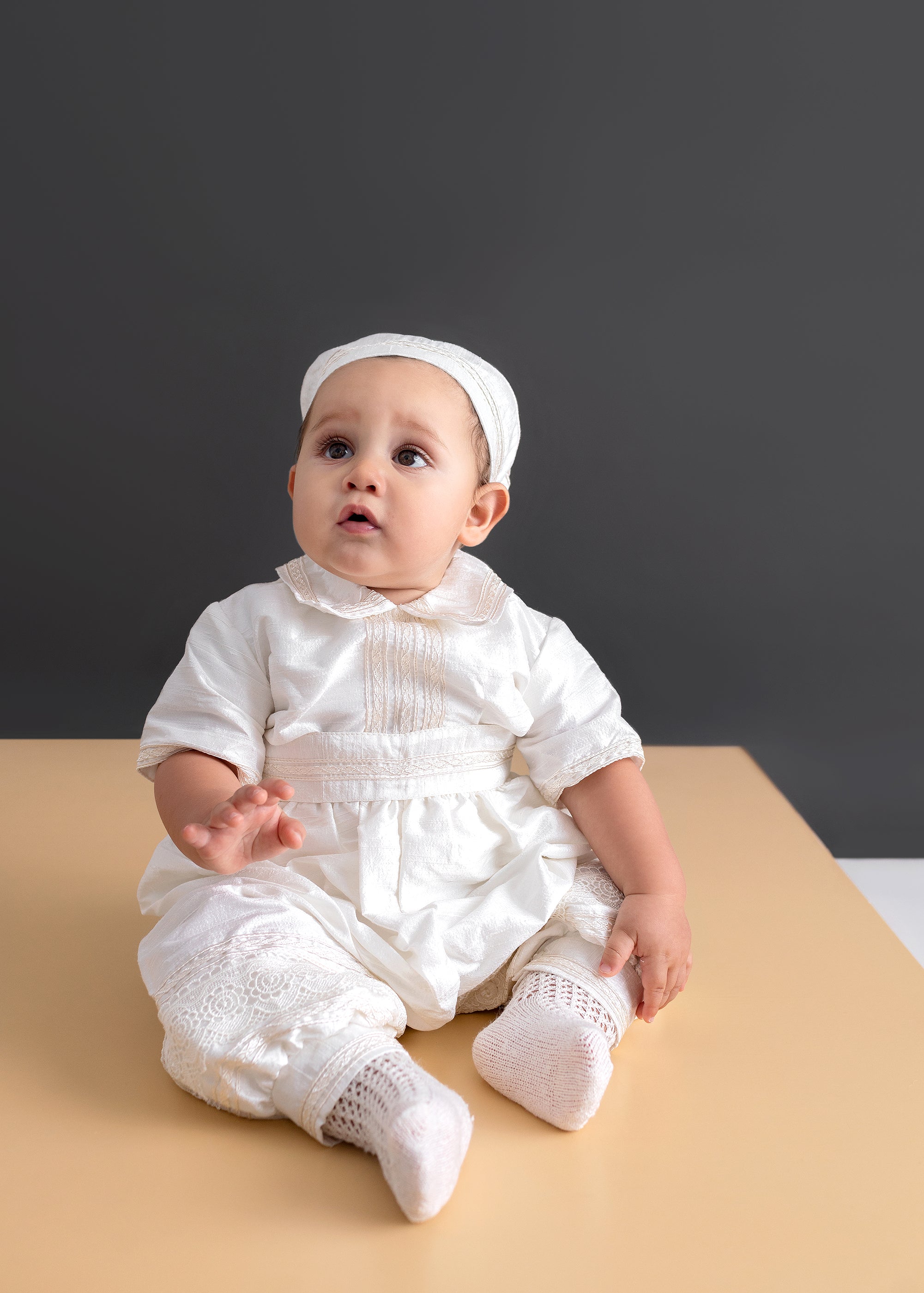 Micah Christening Pants, Shirt + Jacket Set image 3
