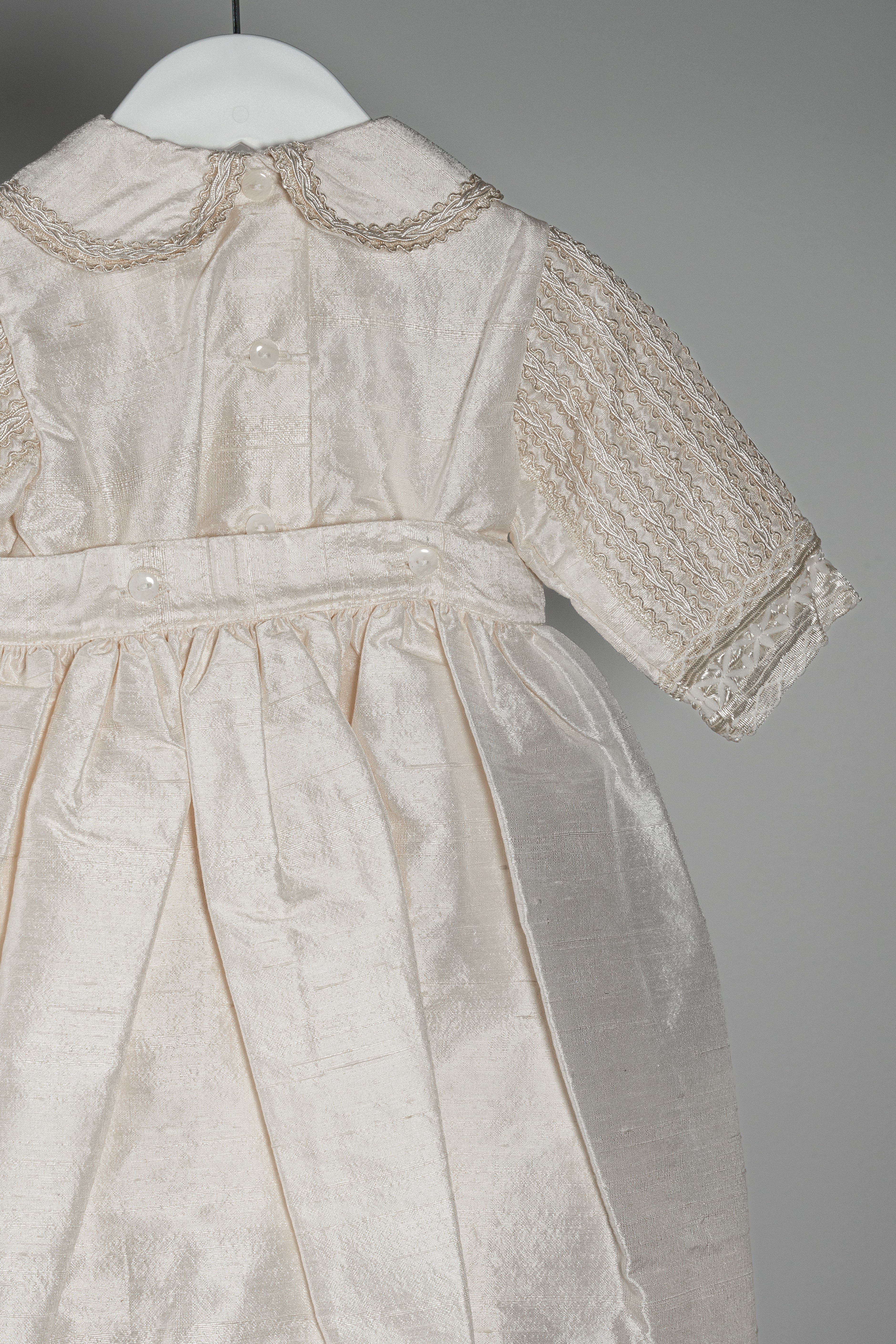 Luis Christening Romper + Detachable Skirt Set image 8
