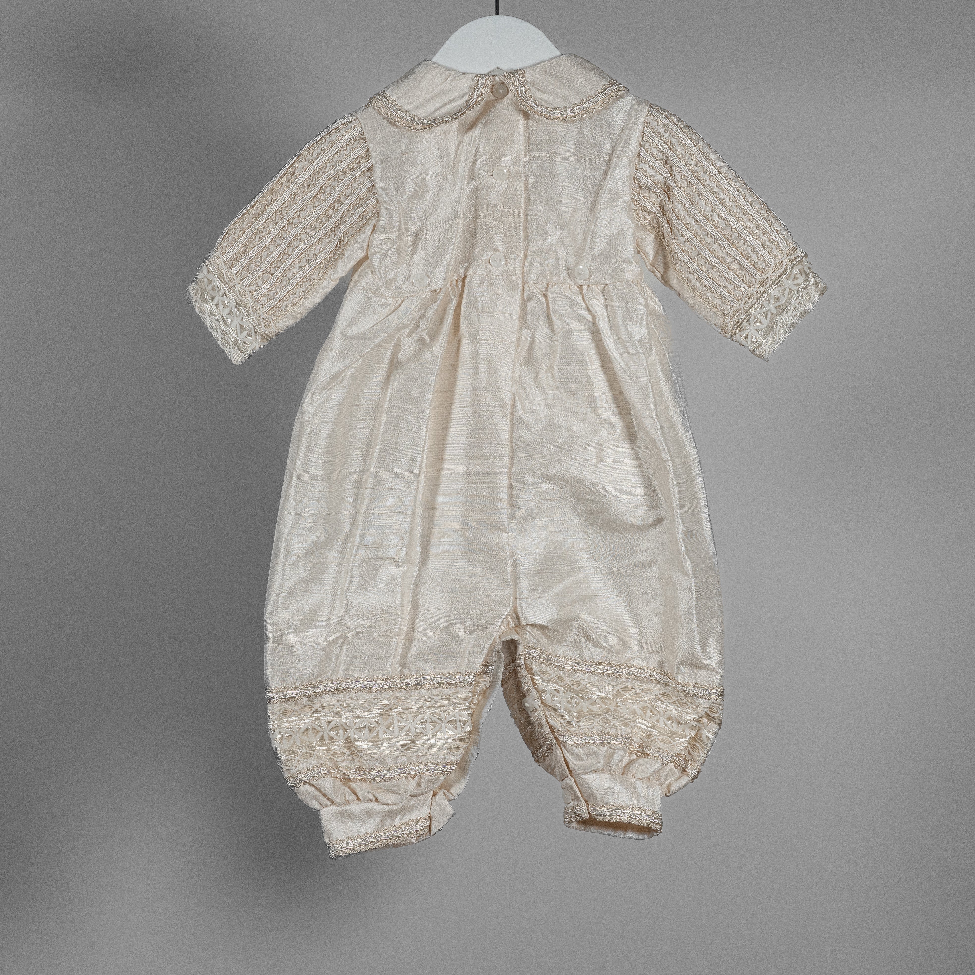 Luis Christening Romper + Detachable Skirt Set image 10