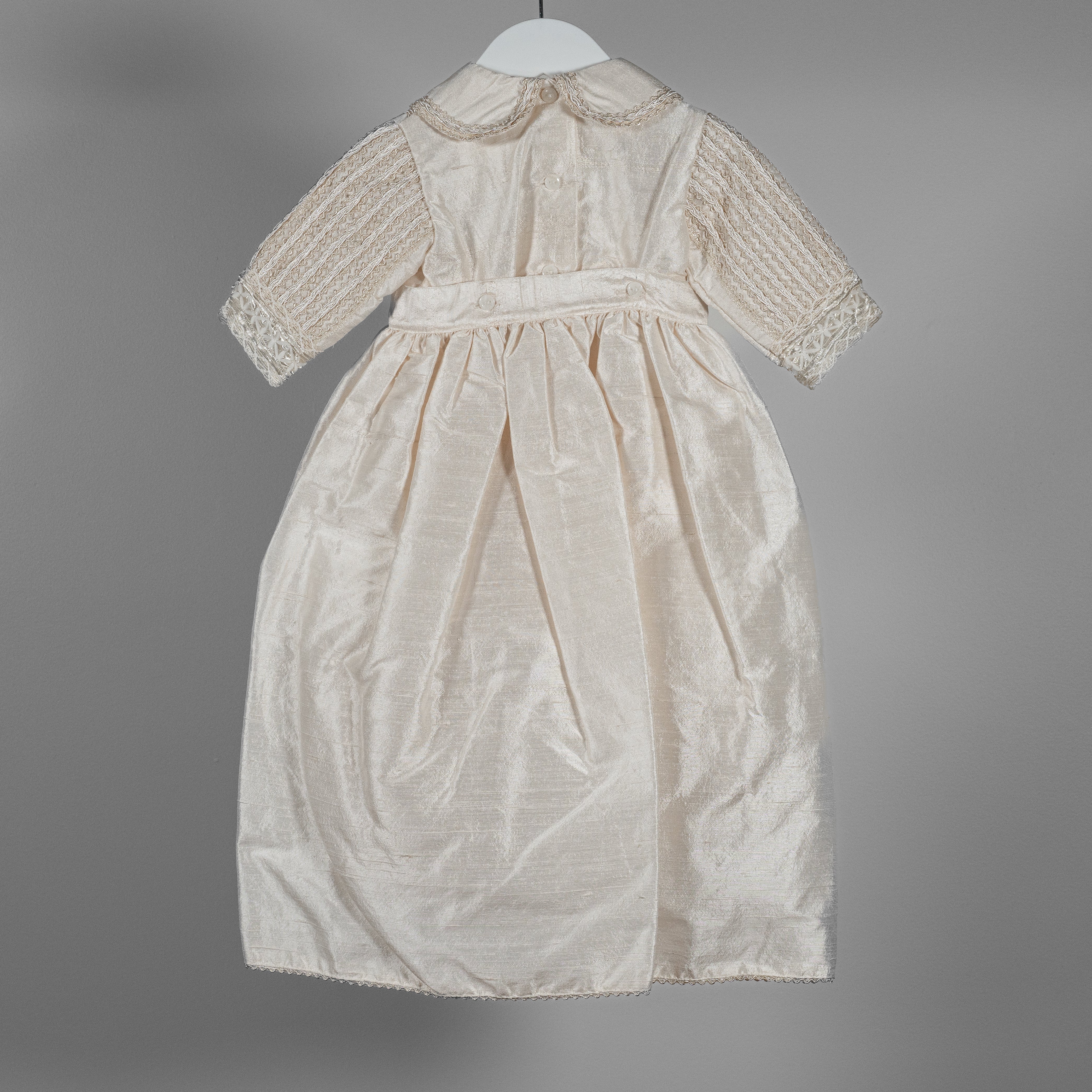 Luis Christening Romper + Detachable Skirt Set image 5